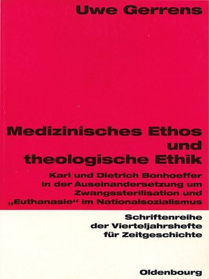 cover image of Medizinisches Ethos und theologische Ethik